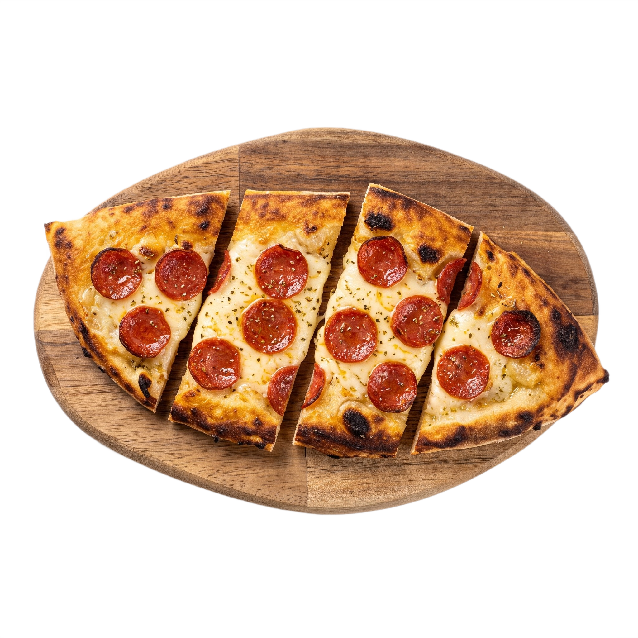 Pão de alho com pepperoni